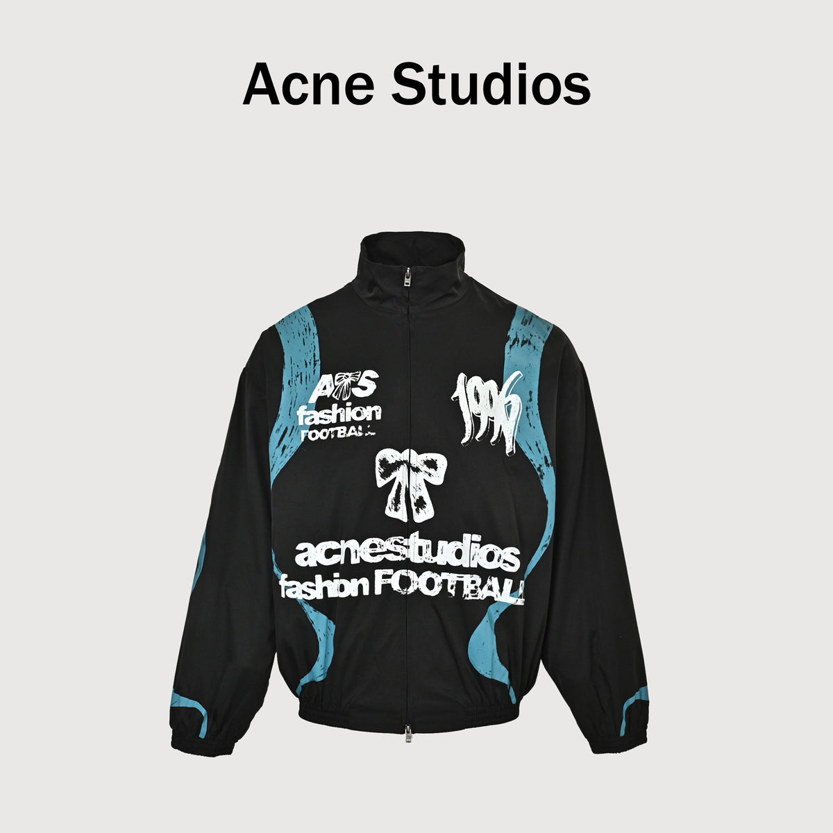 Acne Studios World Cup Butterfly Graffiti Stand-Collar Jacket – Black – Unisex NP5600911
