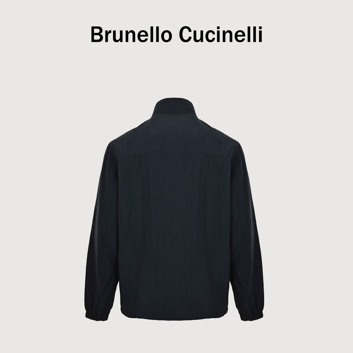 Brunello Cucinelli Travelwear Badge-Embroidered Zip Stand-Collar Jacket – NavyMM49A7433G-CKM3