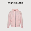 Stone Island SS24 Compass Badge Zip Hoodie – Light Pink – Unisex 801564251-V0080