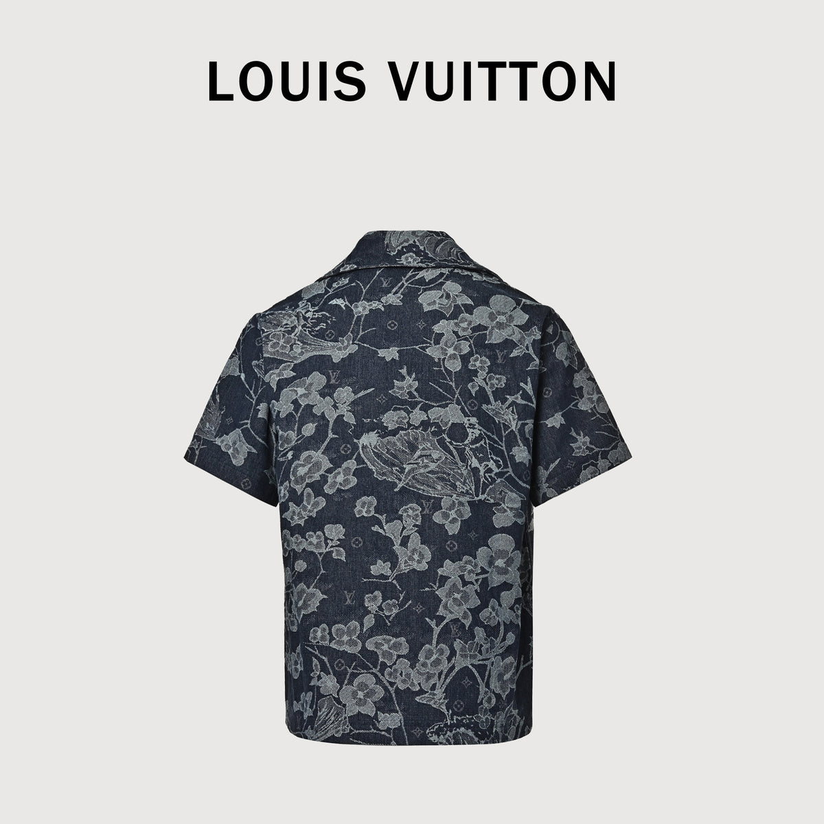 Louis Vuitton Floral Jacquard Denim Short-Sleeve Shirt Jacket – Unisex HY3400701