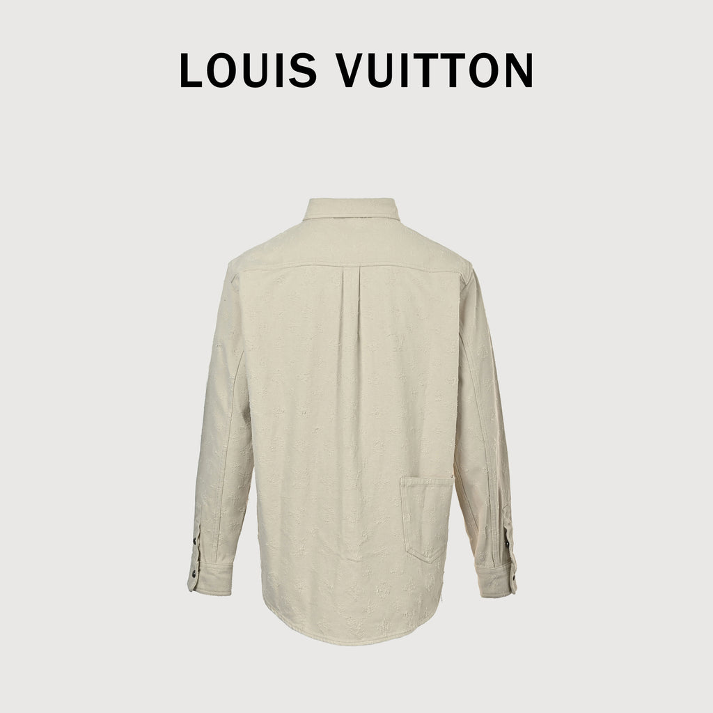 Louis Vuitton LV Monogram Needle-Punch Denim Overshirt – Unisex NP6400831