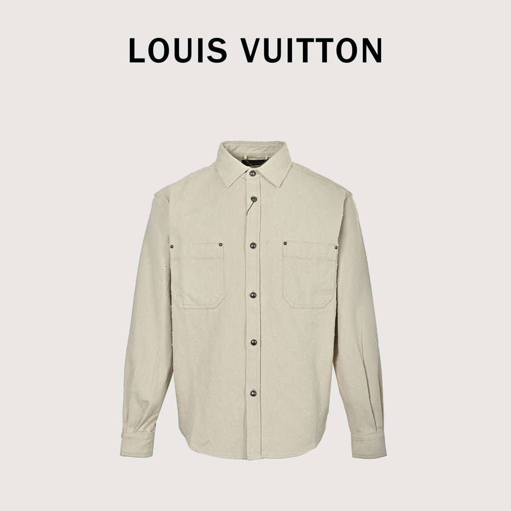 Louis Vuitton LV Monogram Needle-Punch Denim Overshirt – Unisex NP6400831