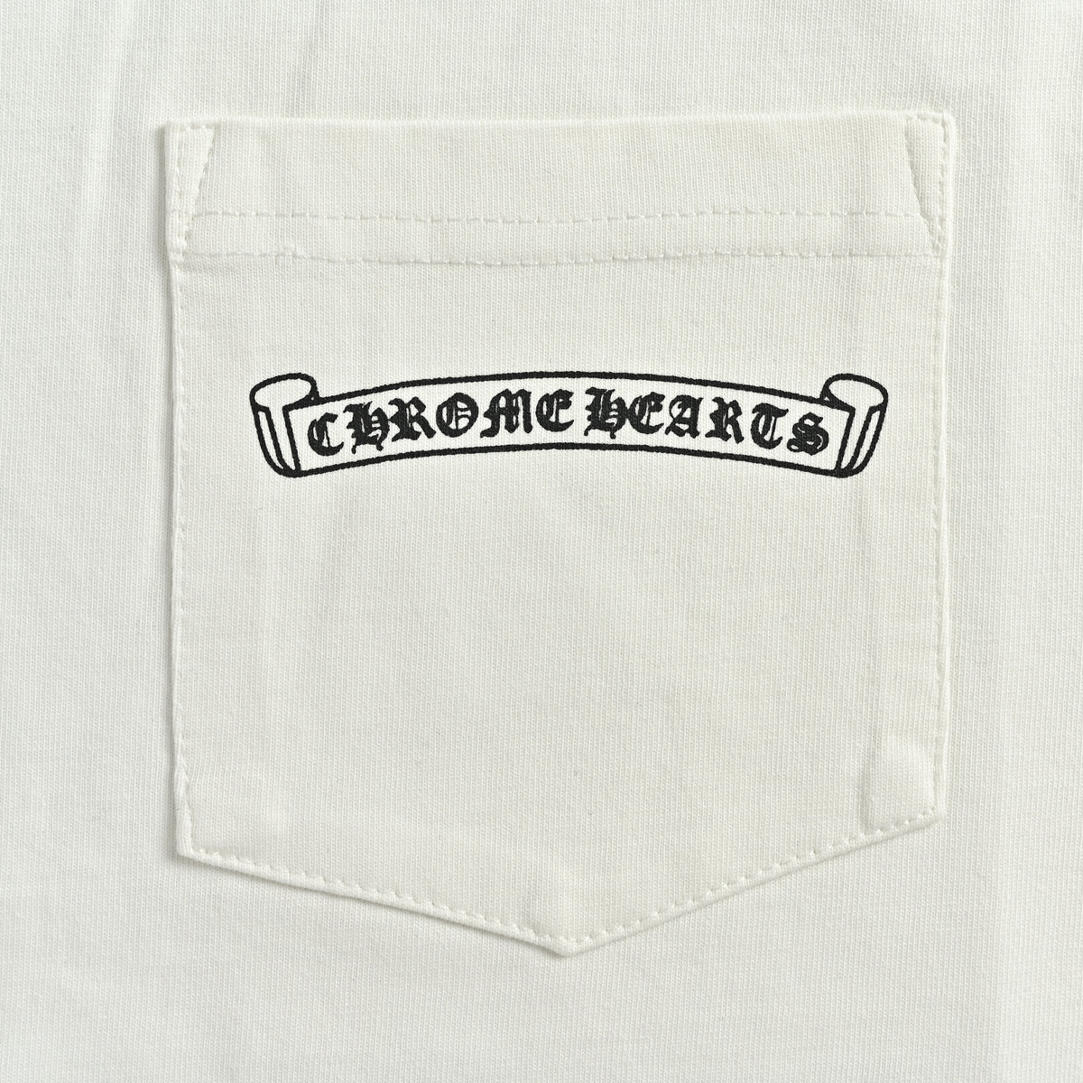 Chrome Hearts CH Cross Vertical-Stripe Print Long-Sleeve – White – Unisex SY3600905