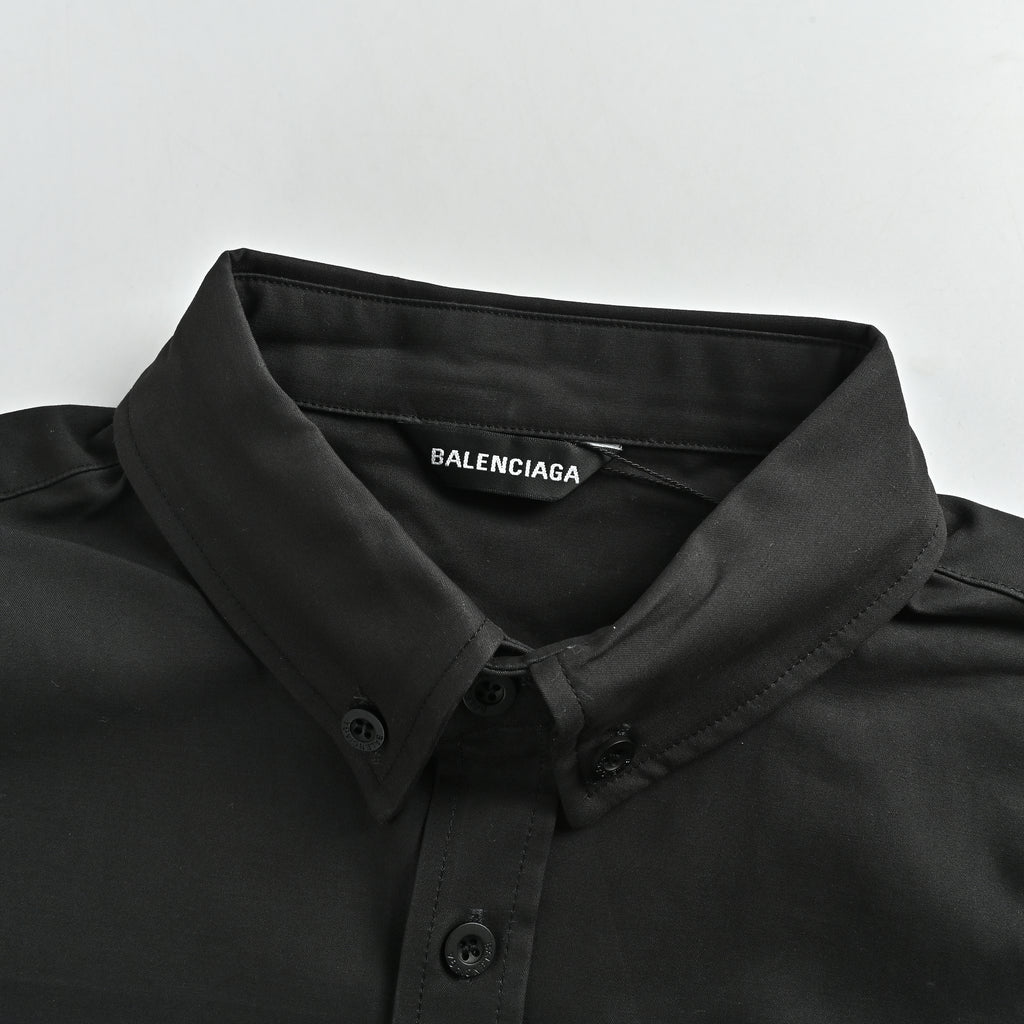 Balenciaga BLCG Classic Back-Print Shirt-Jacket – Black – Unisex NP5200905