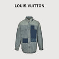 Louis Vuitton Monogram Patch Skate Denim Shirt Jacket – Unisex R6000819