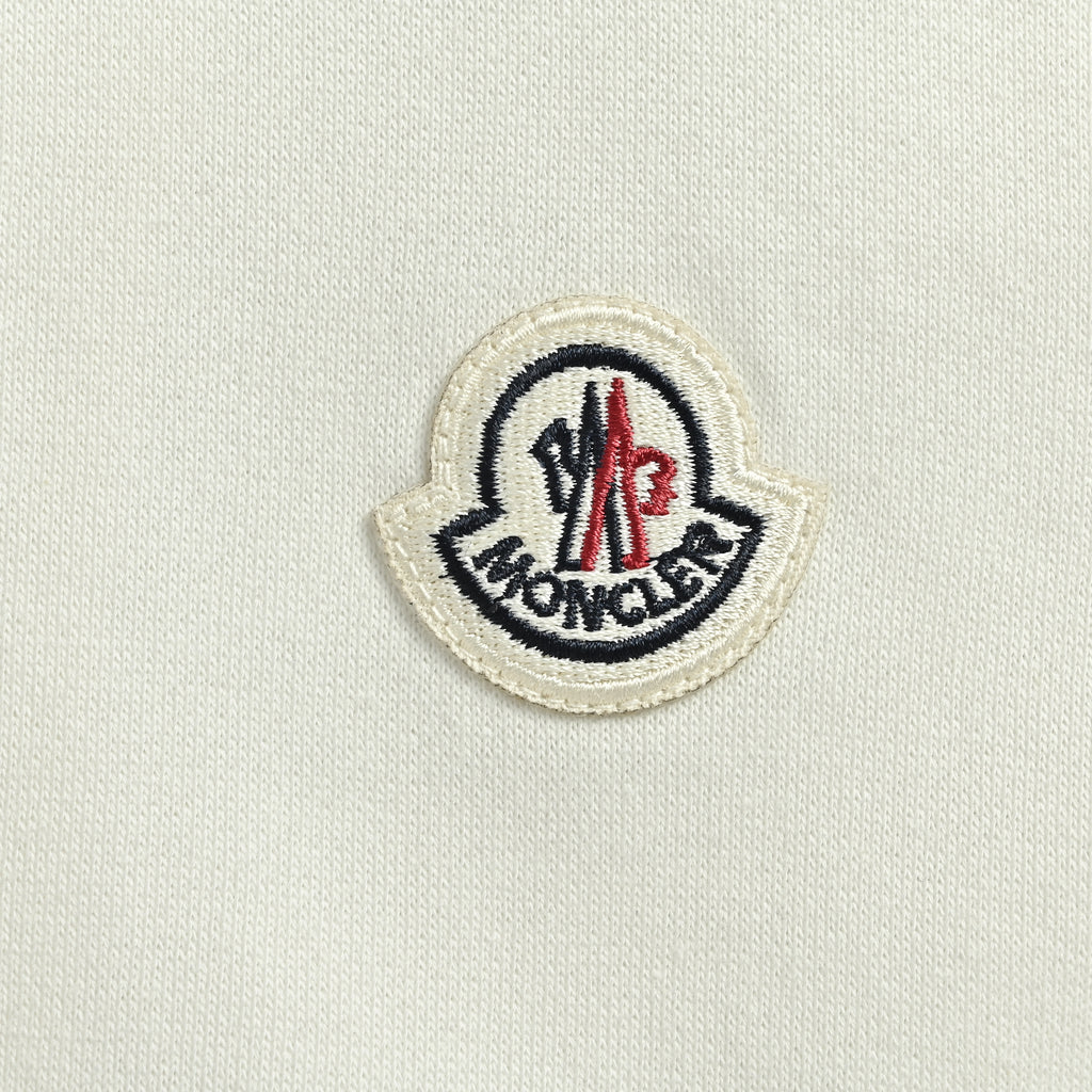 Moncler FW26 Classic Small-Badge Zip Track Jacket – Creamxbk5200915
