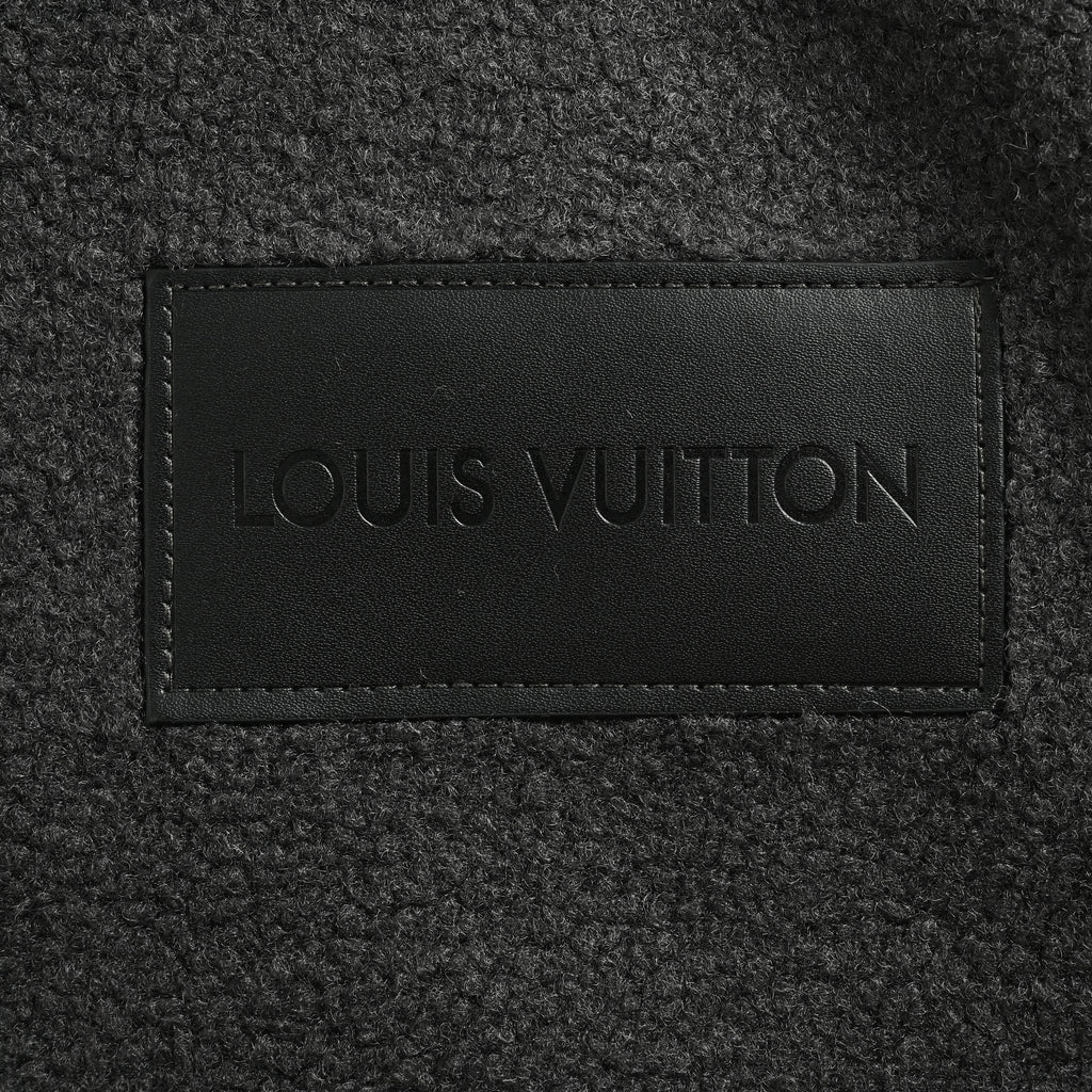 Louis Vuitton LV Monogram Jacquard Trim Stand-Collar Fleece Jacket – Black – Unisex 1AIIRE