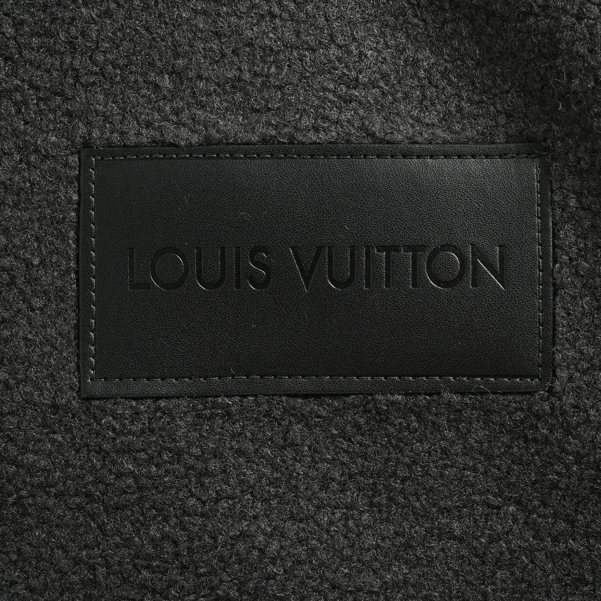 Louis Vuitton LV Monogram Jacquard Trim Stand-Collar Fleece Jacket – Black – Unisex 1AIIRE
