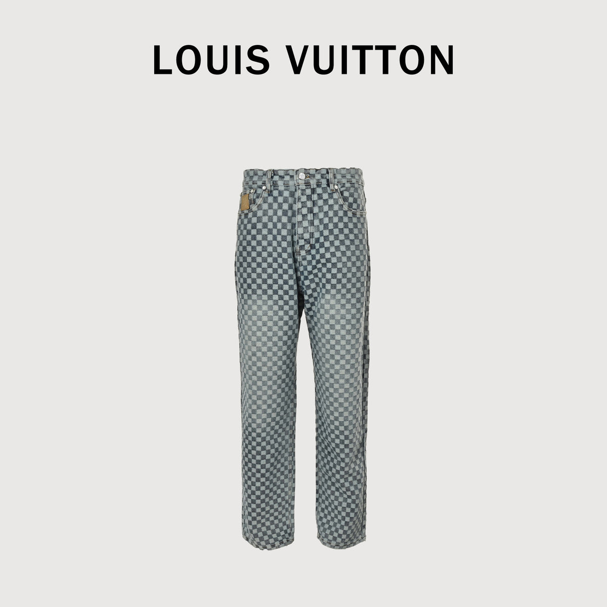 Louis Vuitton 25FW Checkerboard Jacquard Denim Jeans – Unisex  DK5201011