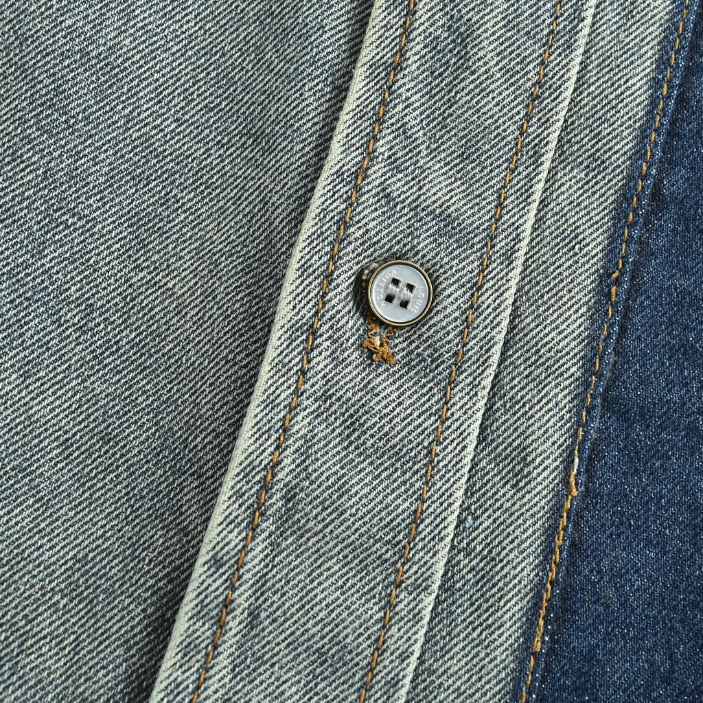 Louis Vuitton Monogram Patch Skate Denim Shirt Jacket – Unisex R6000819