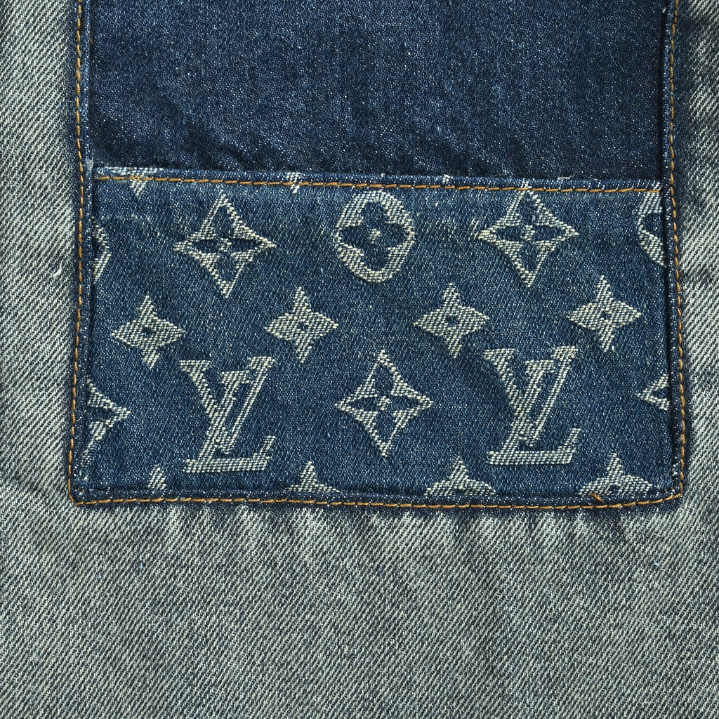 Louis Vuitton Monogram Patch Skate Denim Shirt Jacket – Unisex R6000819