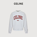 Celine CE Two-Color Arched Print Crewneck Sweatshirt – White – UnisexRY1191233-01RB