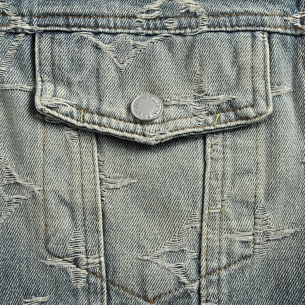 Louis Vuitton LV Monogram Full-Print Jacquard Denim Jacket – Grey – UnisexSG6000911