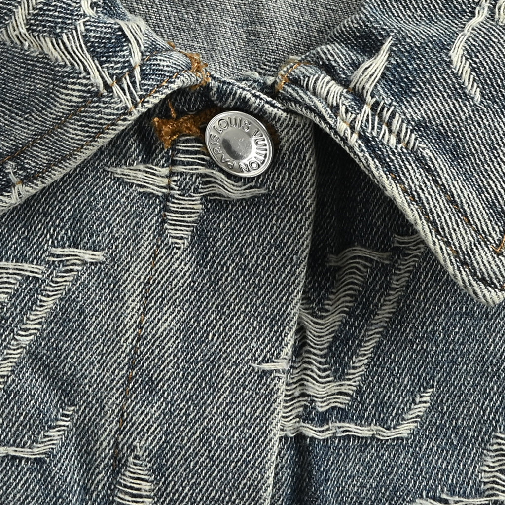 Louis Vuitton LV Monogram Full-Print Jacquard Denim Jacket – Grey – UnisexSG6000911