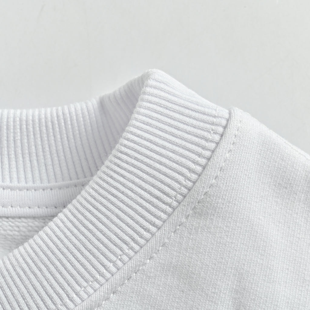 Celine CE Two-Color Arched Print Crewneck Sweatshirt – White – UnisexRY1191233-01RB