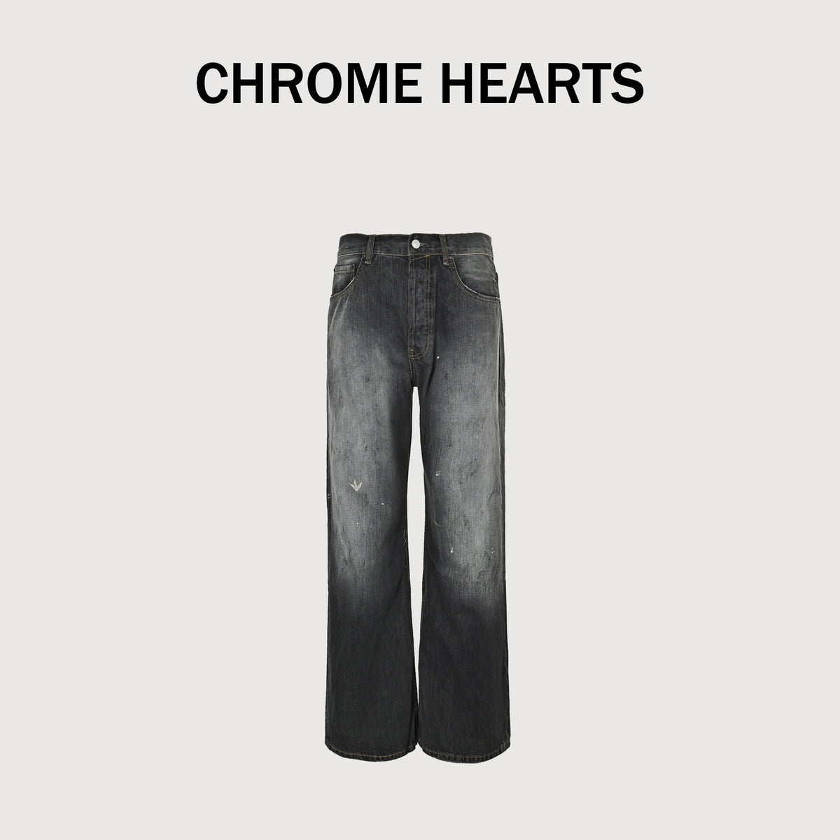 Acne Studios Hand-Painted Ink-Splash Washed Black-Grey Denim Jeans – Unisex  XBK5600808
