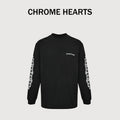 Chrome Hearts CH Large Dagger & Gothic Text Print Long-Sleeve – Black – Unisex SY3600905-DAGGER