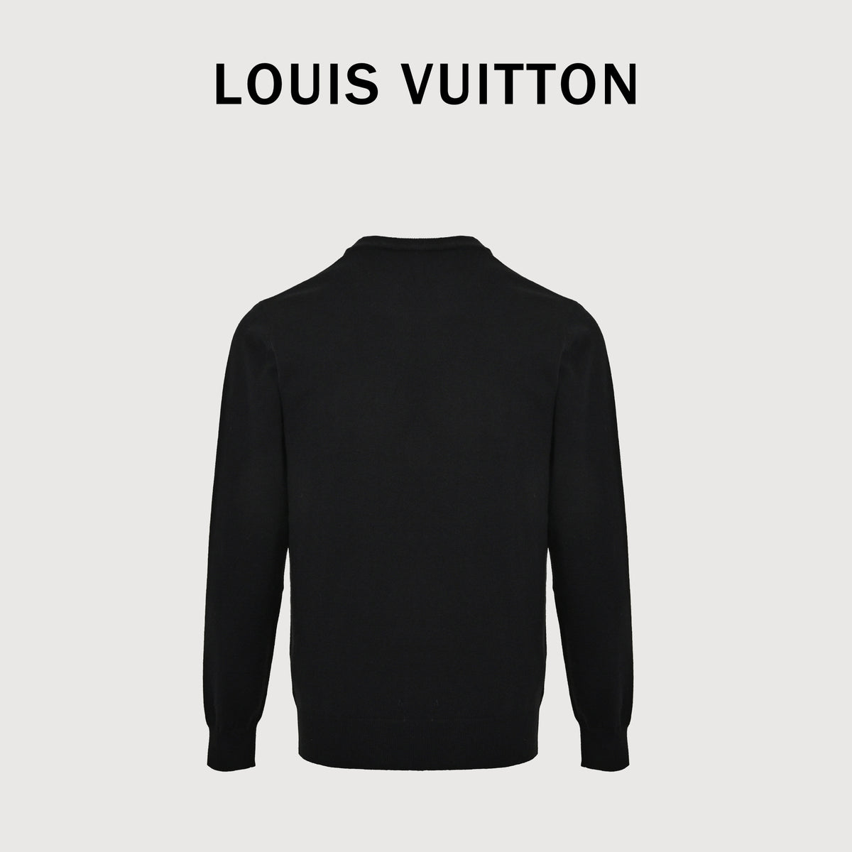Louis Vuitton FW26 Blue Gesture Intarsia Fine-Knit Sweater – BlackXBK5200915