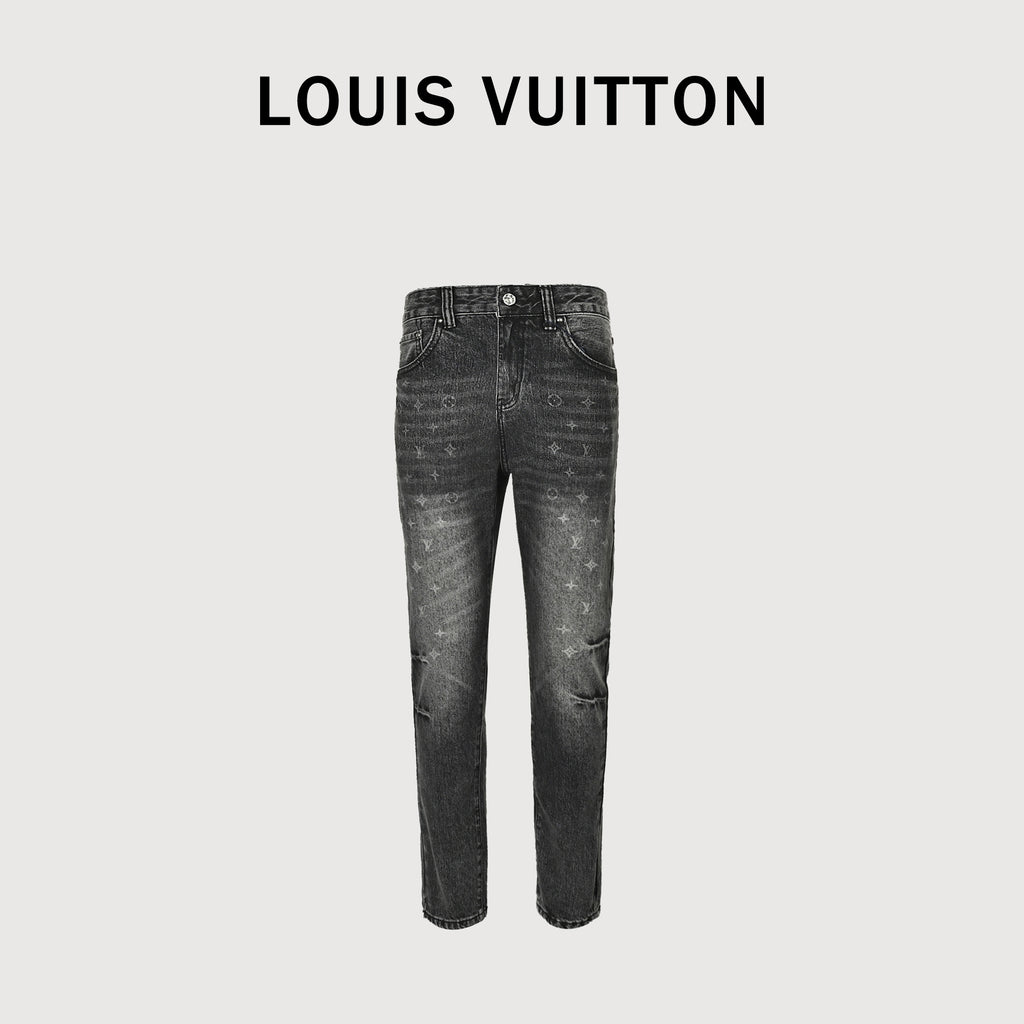 Louis Vuitton Western Rear-Pocket Heavy-Wash Slim Denim Jeans – Unisex  XM5200103