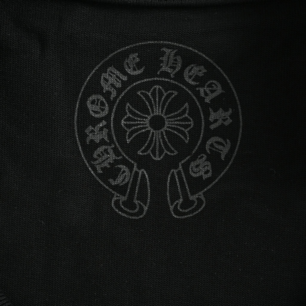 Chrome Hearts CH Large Dagger & Gothic Text Print Long-Sleeve – Black – Unisex SY3600905-DAGGER