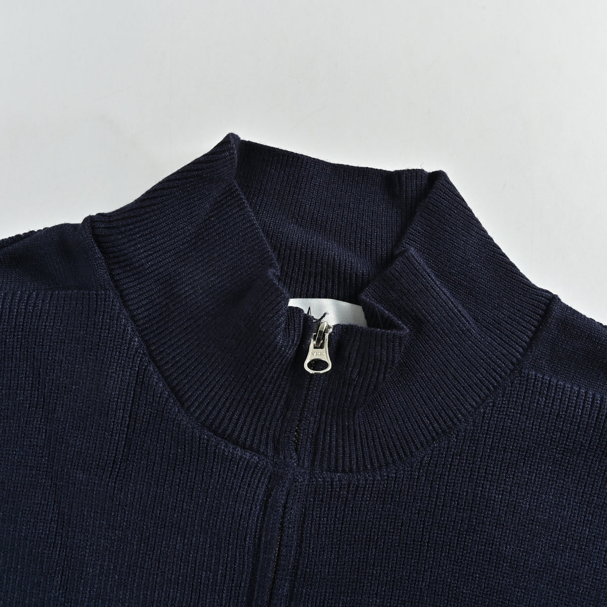 Stone Island FW26 Sleeve-Badge Stand-Collar Zip Knitwear Jacket – Navy – Men’s L1S155100126S00D8V0020AA