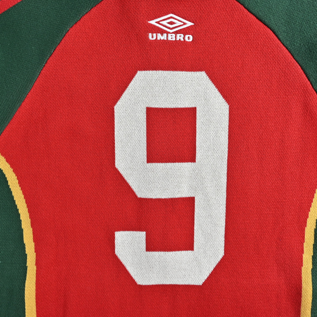 Supreme x Umbro SS25 Club-Inspired Zip Stand-Collar Knit Jacket – Red/GreenSUP-SS25-236