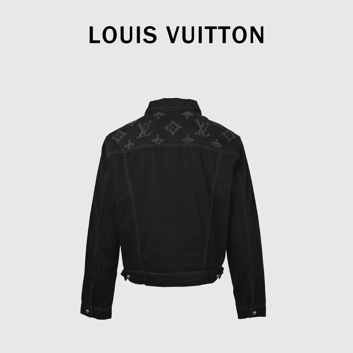 Louis Vuitton Laser-Distressed Washed Black Denim Jacket – Unisex  NP7000425