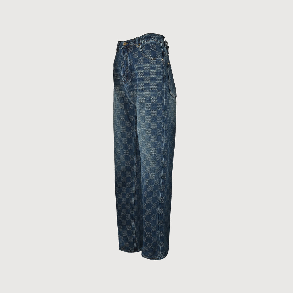 Louis Vuitton LV Damier Checkerboard Skate Denim Jeans – Unisex  NP6200514