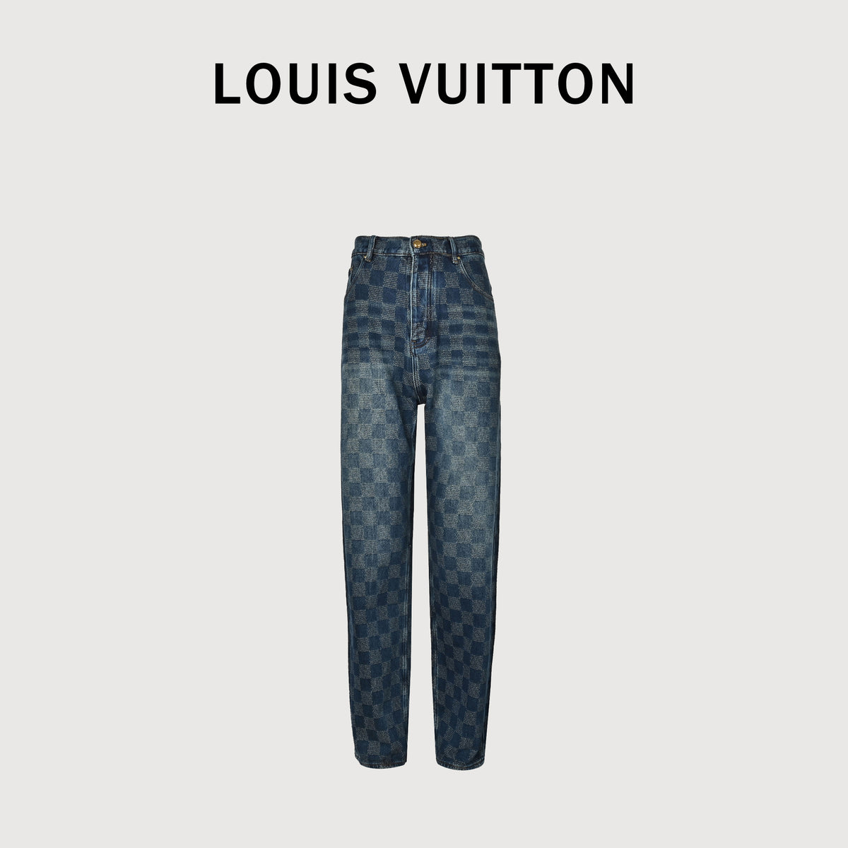Louis Vuitton LV Damier Checkerboard Skate Denim Jeans – Unisex  NP6200514
