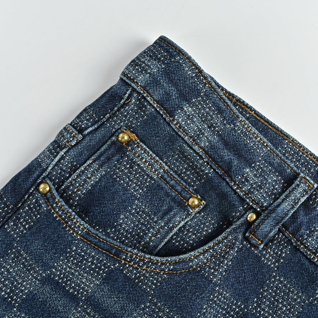 Louis Vuitton LV Damier Checkerboard Skate Denim Jeans – Unisex  NP6200514