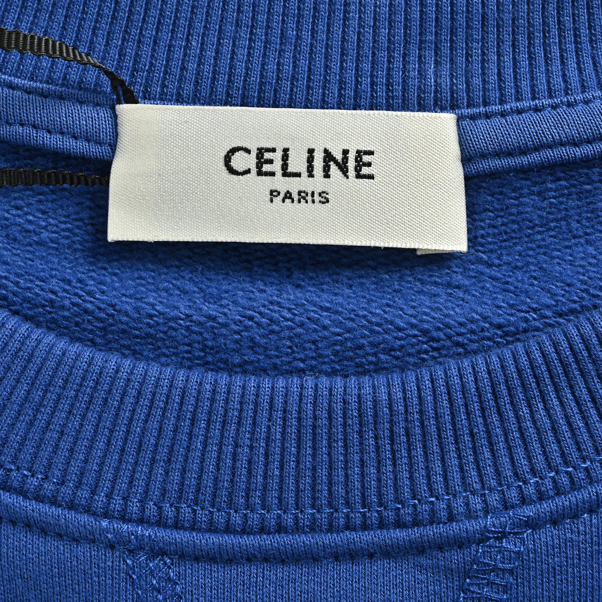 Celine CE Two-Color Arched Print Crewneck Sweatshirt – Blue – UnisexRY1191233-07GK