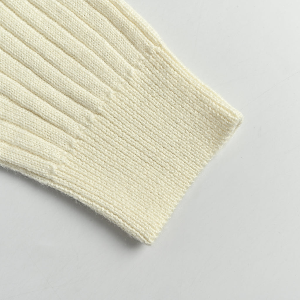 Ralph Lauren Polo Pony Quarter-Zip Mock-Neck Sweater – Cream – Men’s MNPOSWE16822304-101
