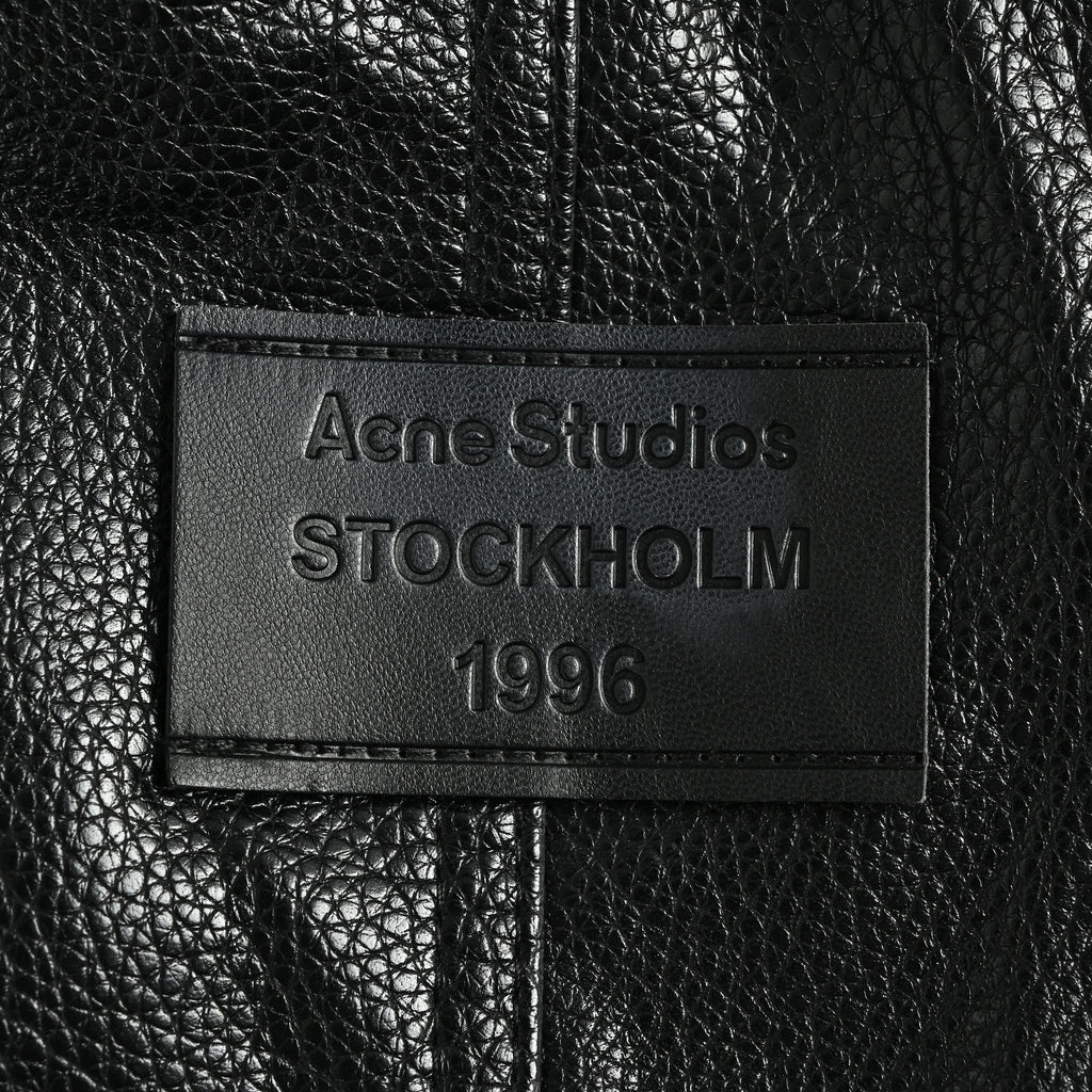 Acne Studios Lambskin Double-Breasted Short Leather Jacket – BlackA70196-900