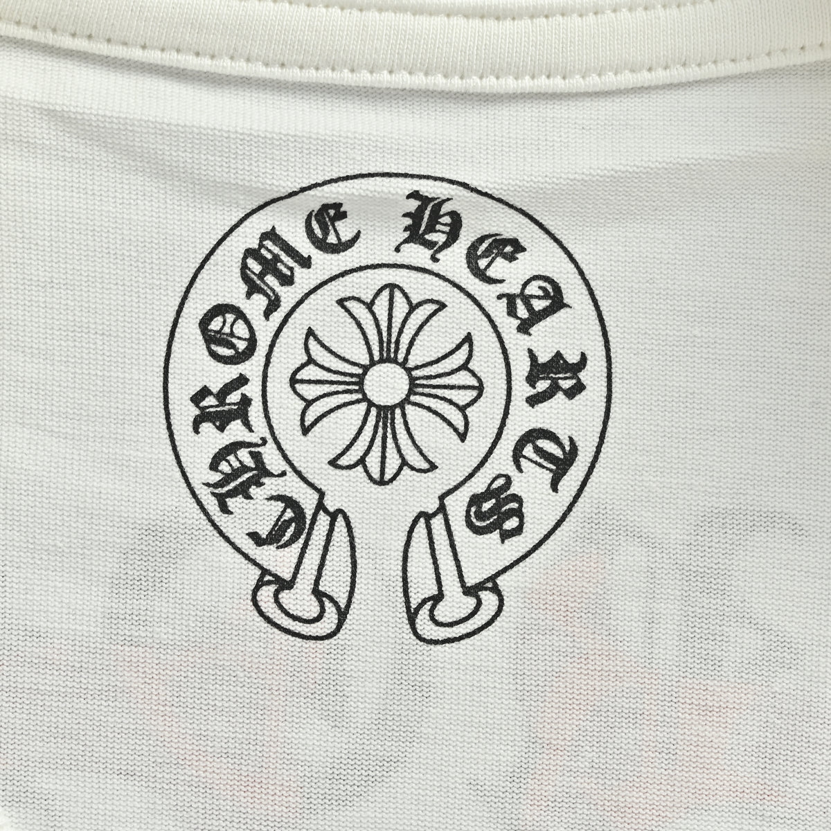Chrome Hearts CH Large Dagger & Gothic Text Print Long-Sleeve – White – Unisex  CH-035073040