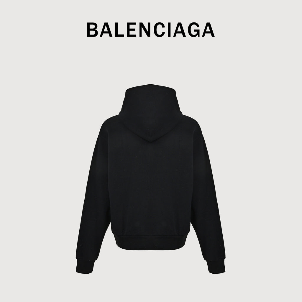 Balenciaga BLCG Layered Tape Hoodie – Black – Unisex871956TUVI91000