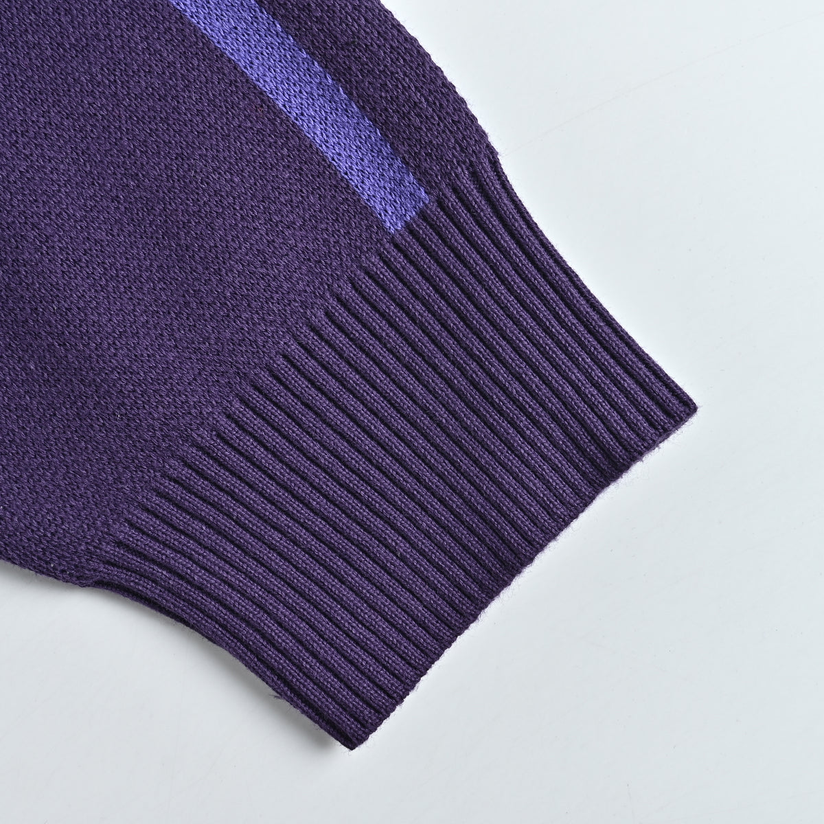 Supreme x Umbro SS25 Club-Inspired Zip Stand-Collar Knit Jacket – Purple/NavySUP-SS25-236