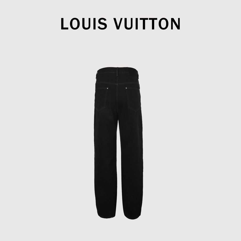 Louis Vuitton LV Laser Burn-Out Washed Destroyed Denim Jeans – Unisex NP7000108