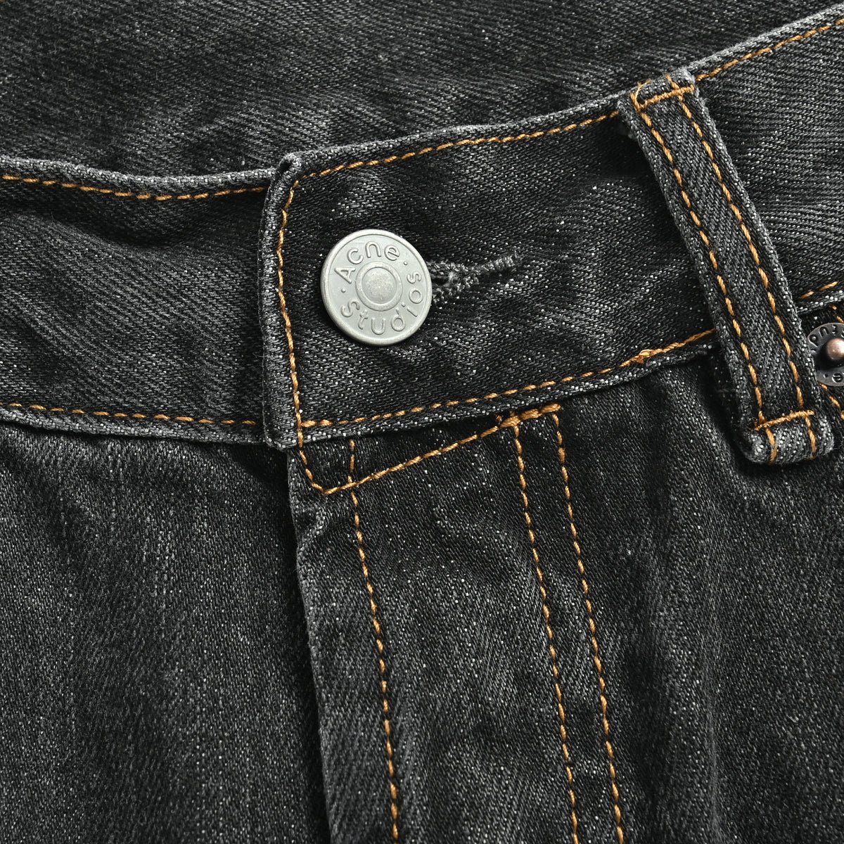 Acne Studios Hand-Painted Ink-Splash Washed Black-Grey Denim Jeans – Unisex  XBK5600808
