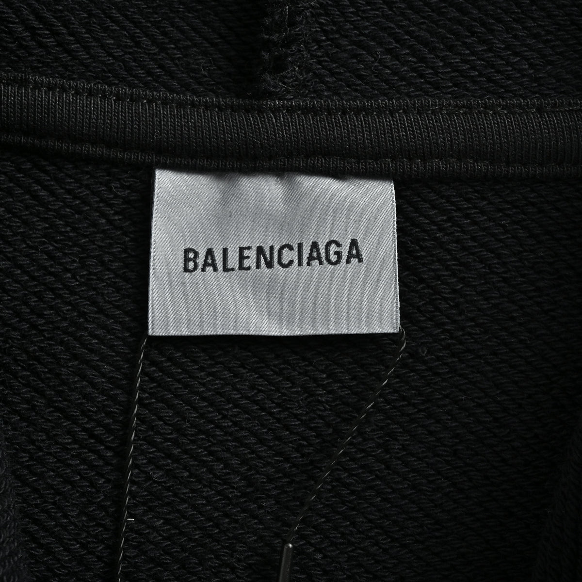 Balenciaga BLCG Layered Tape Hoodie – Black – Unisex871956TUVI91000
