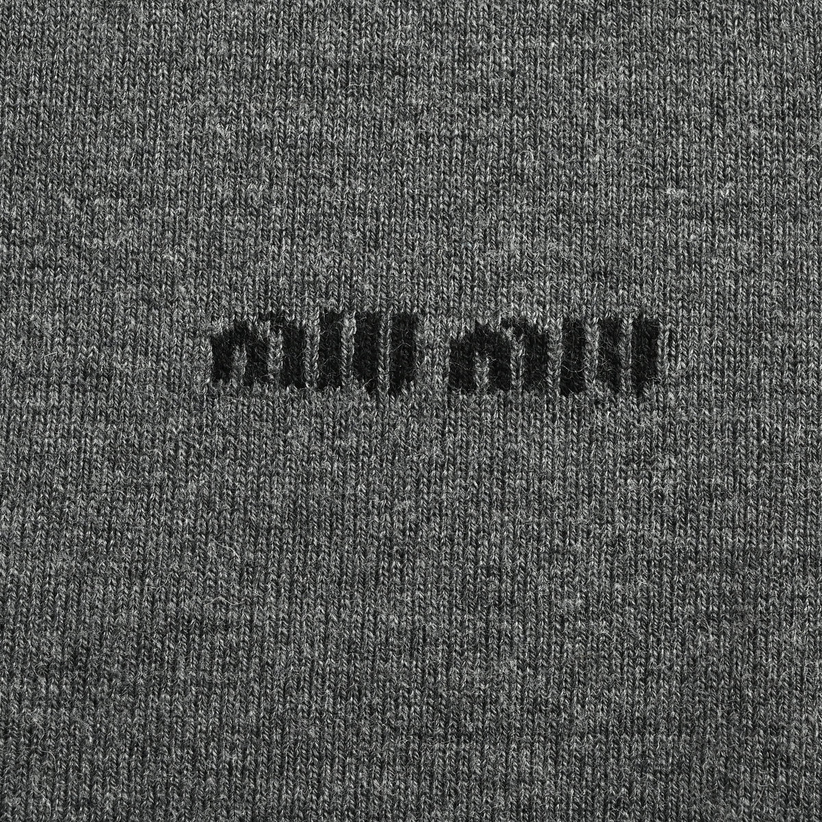 Miu Miu FW23 Logo-Embroidered Wool-Cotton Blend Cardigan – Grey – Women’sMMF787-13S1-F0480-S-232