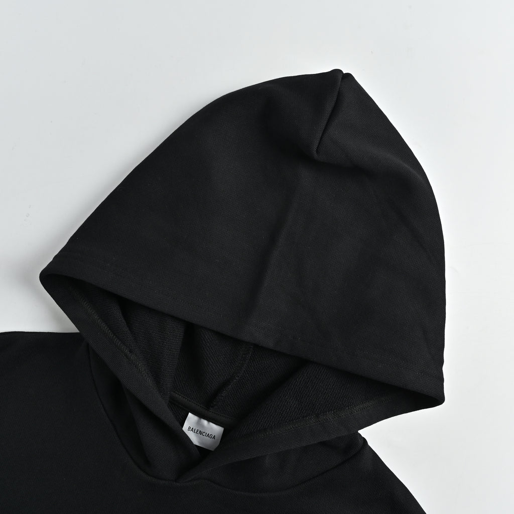 Balenciaga BLCG Layered Tape Hoodie – Black – Unisex871956TUVI91000