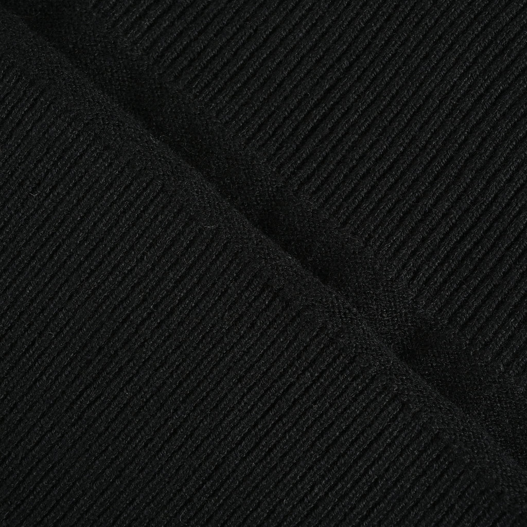 Louis Vuitton FW26 “Marque L.Vuitton Déposée” Monogram Letter Intarsia Fine-Knit Sweater – BlackXBK5200915-ML
