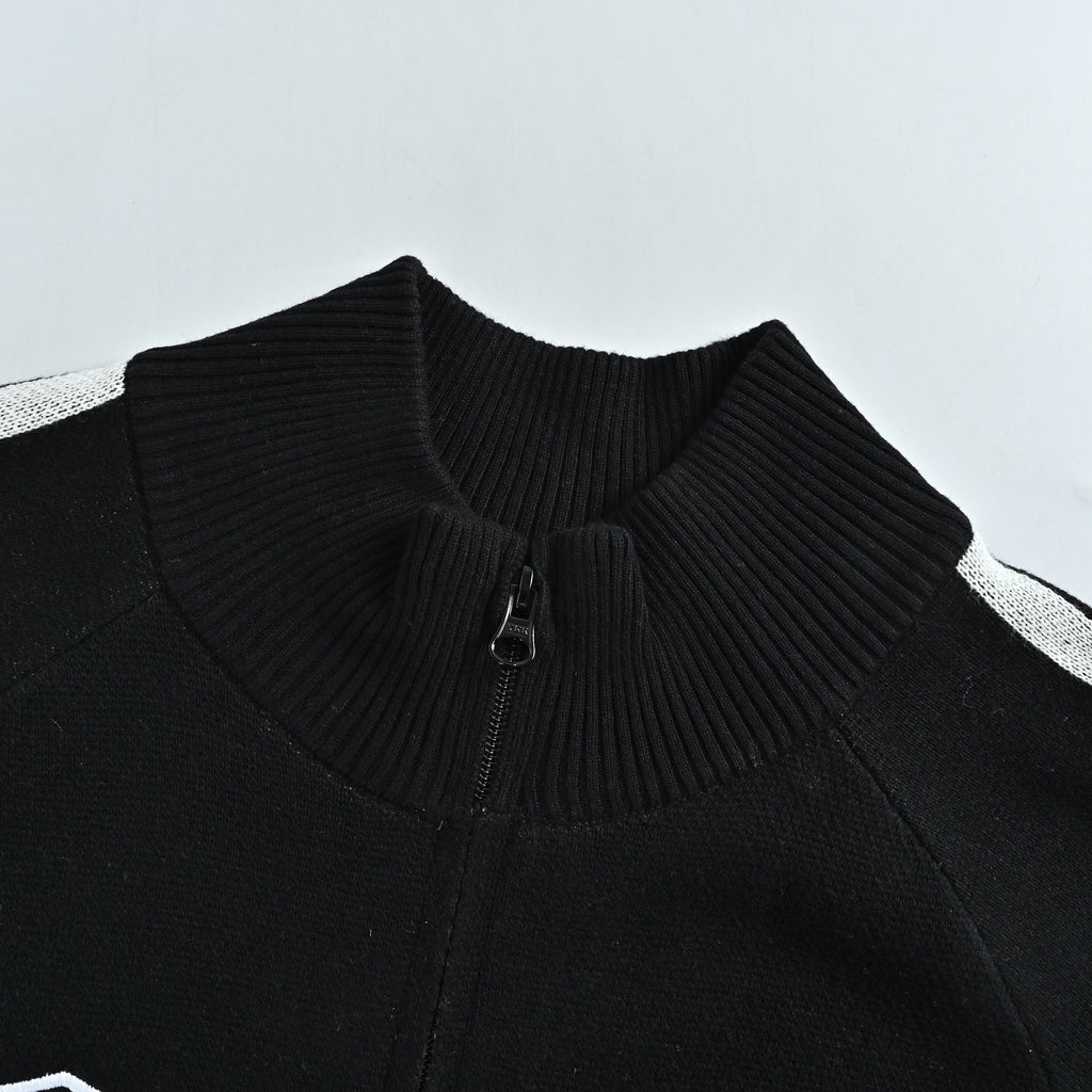 Supreme x Umbro SS25 Club-Inspired Zip Stand-Collar Knit Jacket – Black SUP-SS25-236