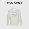 Louis Vuitton FW26 “Marque L.Vuitton Déposée” Monogram Letter Intarsia Fine-Knit Sweater – WhiteXBK5200915-MLW