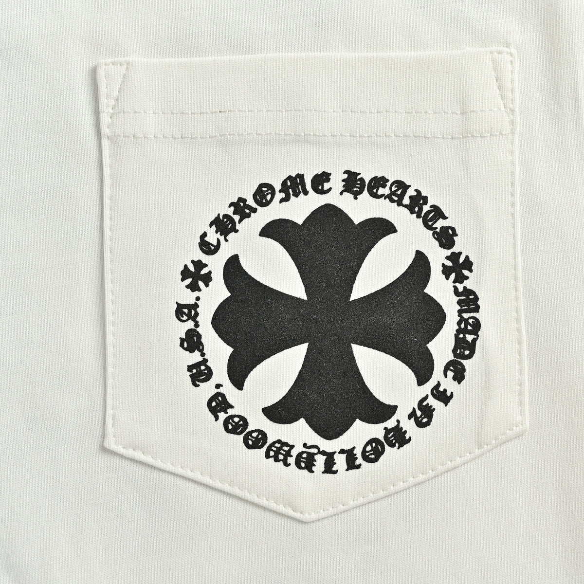 Chrome Hearts CH Circular Cross Medallion Print Long-Sleeve – White – Unisex SY3600905-MEDALLION