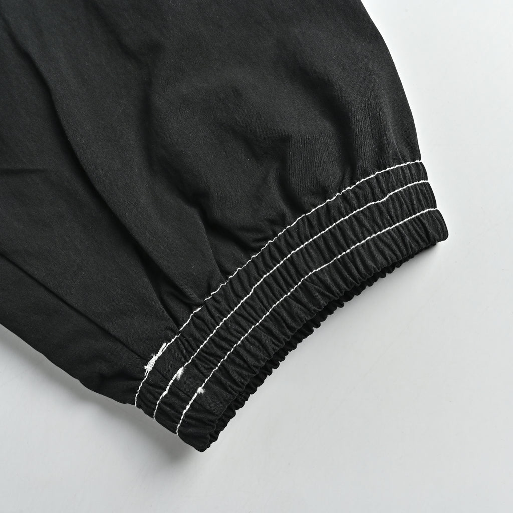 Acne Studios FW26 1996 Series Contrast-Topstitch Vintage Back-Logo Zip Hoodie – BlackB90896-900