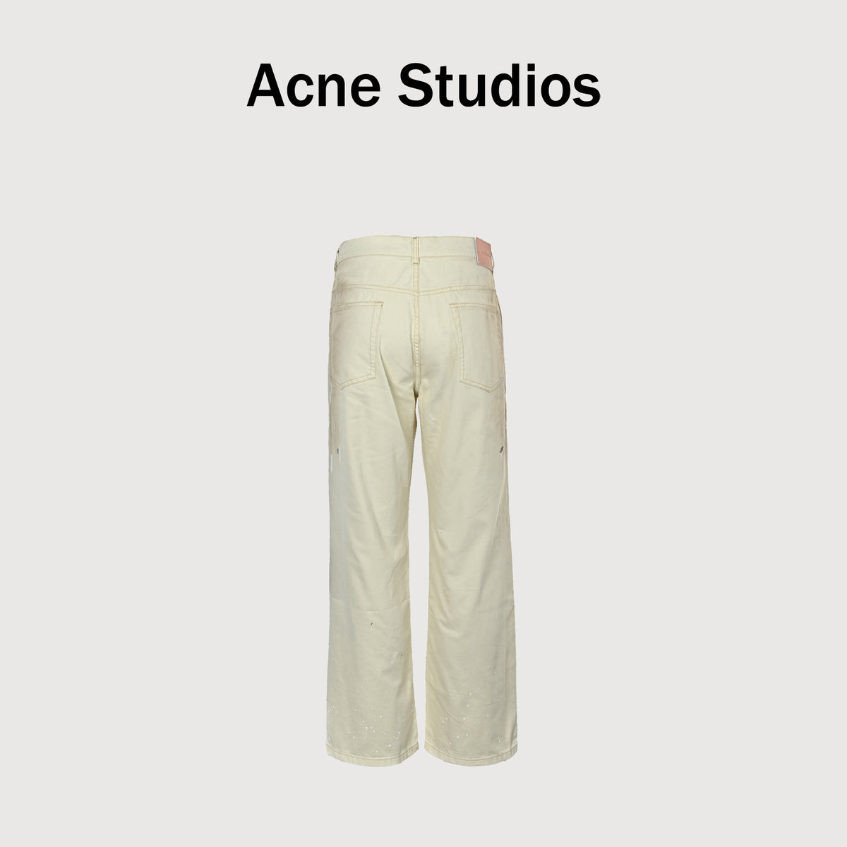Acne Studios Ink-Splash Vintage Washed Straight-Leg Denim Jeans – Unisex HH5800716
