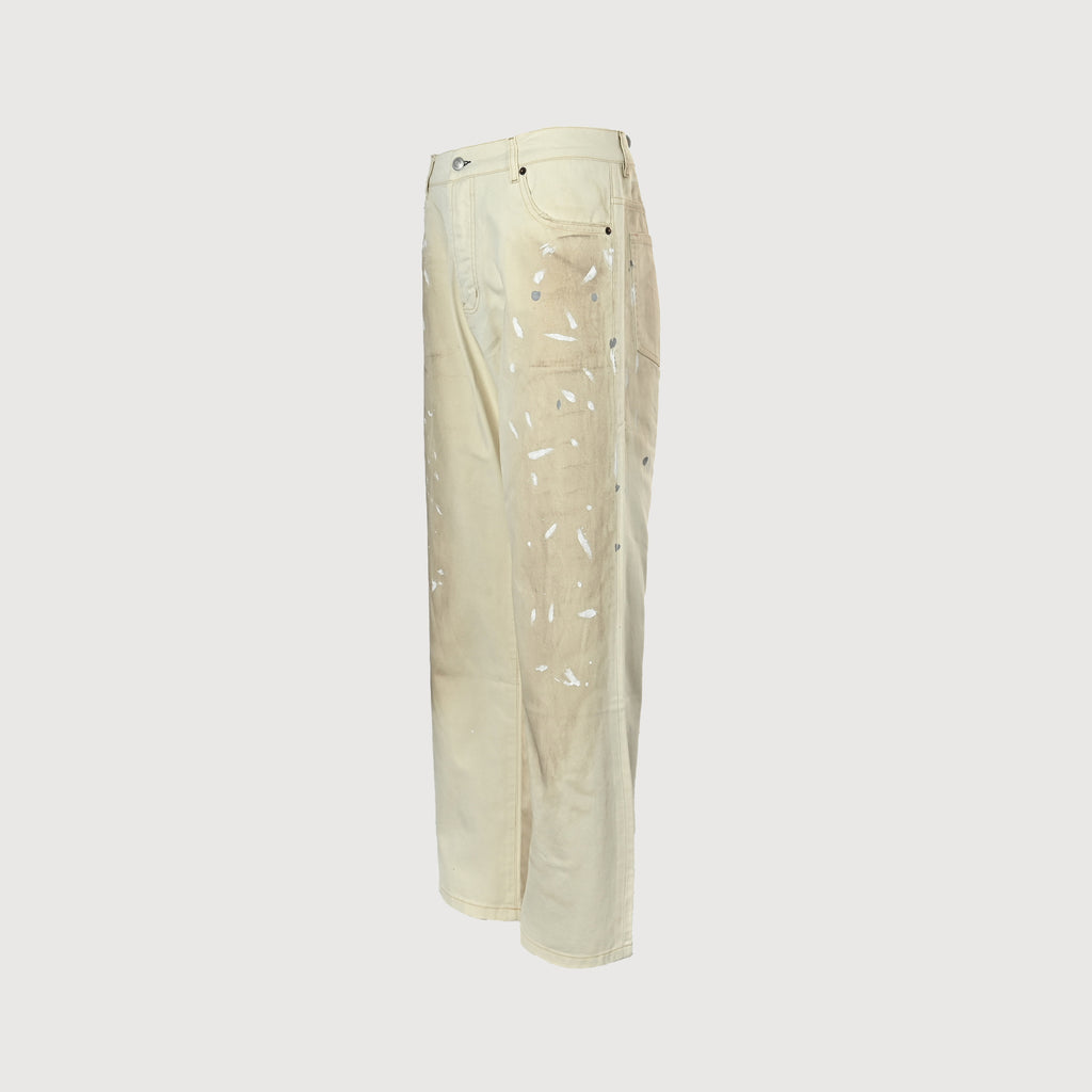 Acne Studios Ink-Splash Vintage Washed Straight-Leg Denim Jeans – Unisex HH5800716